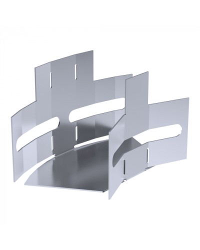 Угол горизонтальный изменяемый 0-45 градусов Стандарт INOX (AISI 316) 50х50 Промрукав (PR16.3613) в Балашихе Аксессуары для лотков Pintop.ru