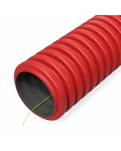 Труба гофрированная двустенная ПНД гибкая тип 450 (SN34) с/з красная d32 мм (100м/уп) Промрукав (PR15.0250) в Балашихе Труба гофрированная Pintop.ru