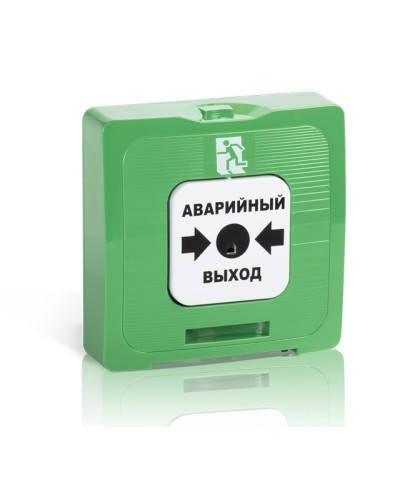 Элемент дистанционного управления Рубеж ИР 513-10 исп.1 Аварийный выход (зеленый) в Балашихе Извещатели охранные Pintop.ru