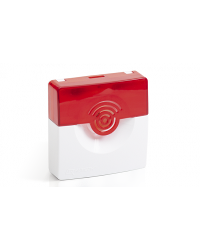 Оповещатель светозвуковой Рубеж ОПОП 124-7 24В (корпус красный) в Балашихе Оповещатели Pintop.ru