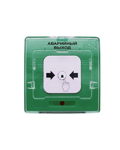 Устройство дистанционного пуска Рубеж УДП 513-10 Аварийный выход (зеленый) в Балашихе Пожарные извещатели Pintop.ru