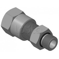 Кабельный ввод с резьбой G1/2 мм для прокладки кабеля в металлорукаве РЗ-ЦП-15, с уплотнением кабеля и проходным диаметром кабеля d=6-10 мм Спектрон КВМ-15/10-Н-G1/2