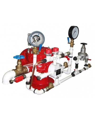 Узел управления спринклерный воздушный в комплекте с акселератором Спецавтоматика УУ-С100/1,6В3-ВФ.О4-01 в Балашихе Устройства пуска водяного пожаротушения Pintop.ru