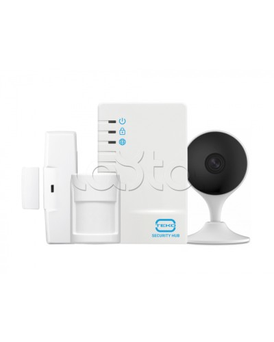 Комплектбеспроводной GSM сигнализации Теко Security Hub с видеокамерой в Балашихе Дополнительное оборудование для ОПС Pintop.ru