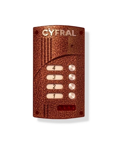 Малоабонентный блок вызова прямой адресации Цифрал M-4.1M в Балашихе Блоки вызова многоабонентные Pintop.ru