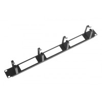 Органайзер кабельный горизонтальный 4 кольца черный ЦМО ГКО-О-4.62-9005