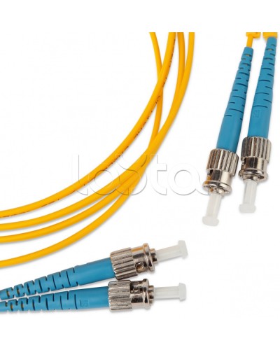 Патч-корд оптический SM 9/125 (OS2) ST-ST duplex (2м) Hyperline FC-D2-9-ST/UR-ST/UR-H-2M-LSZH-YL в Балашихе Патч-корды оптические Pintop.ru