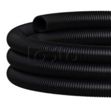 NR050 Двустен. труба ПНД гибкая откр. прокладки, SN26, с зондом, D50мм (50м) чёрный Экопласт (801050HFR-UF-BL)