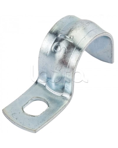 Скоба оцинкованная однолапковая для трубы D16 мм (100 шт/уп) Экопласт 43716 в Балашихе Крепежные изделия Pintop.ru