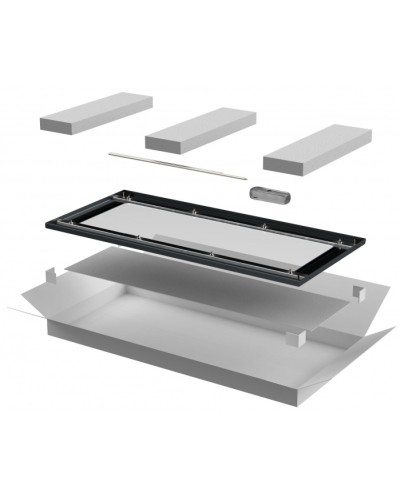 ITK LINEA N Дверь стеклянная 800мм шкафа 33U чер. (LN05-33U8X-DR) в Балашихе Аксессуары для стоек и шкафов Pintop.ru