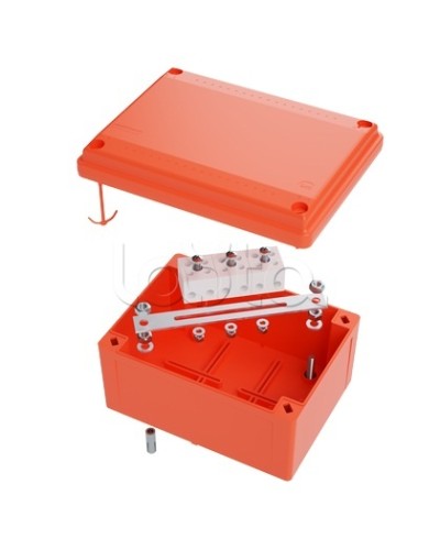 Коробка пластиковая FS с гладкими стенками и клеммниками DKC IP56 100х100х50мм FSB10404 в Балашихе Распределительные коробки Pintop.ru