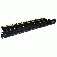 Патч-панель телефонная 19", 1U, 25 портов RJ-45 TWT TWT-PP25TEL45