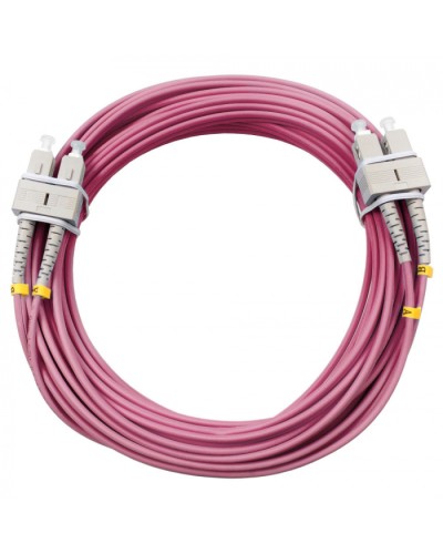 Шнур оптический duplex SC-SC 50/125 mm OM4 25м LSZH Cabeus FOP-50-OM4-SC-SC-25m в Балашихе Патч-корды оптические Pintop.ru