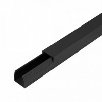 Кабель-канал черный 2-й замок в п/э 12х12 мм (120 м/уп) Промрукав (PR03.0208)