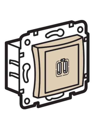 Устройство зарядное с коннекторами USB Legrand (774170) в Балашихе Аксессуары для кабель-канала Pintop.ru