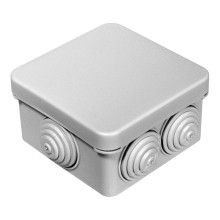 Коробка распред. 40-0210-9005м для о/п безгалогенная (HF) черная 80х80х40 (8шт/уп) Промрукав (40-0210-9005м)