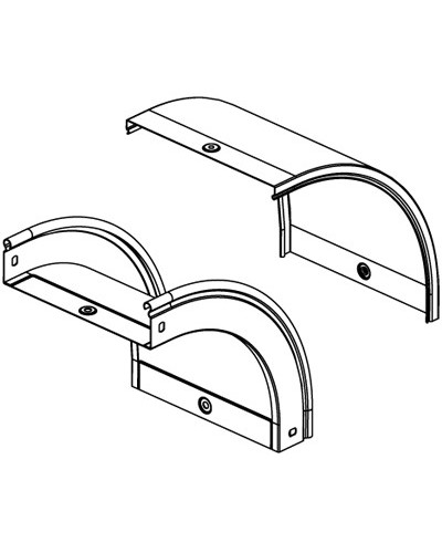 Крышка CD 90 на угол вертикальный внеш. 90° осн. 200 горячеоцинкованная DKC 38244HDZ в Балашихе Аксессуары для лотков Pintop.ru