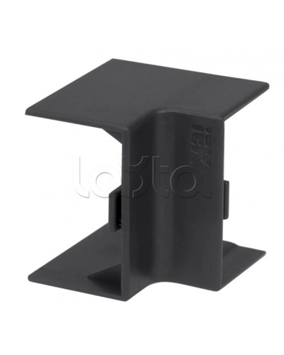 ELECOR Угол внутренний КМВ 100х60 черный (2шт/компл) IEK (EL-KK10D-V-100-060-K02) в Балашихе Аксессуары для кабель-канала Pintop.ru