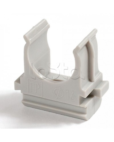 Крепеж-клипса для труб Полистирол д25 (10шт/500шт уп/кор) Промрукав (PR.02725м) в Балашихе Держатели, клипсы, скобы Pintop.ru