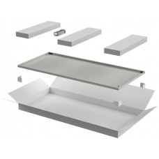 ITK LINEA N Дверь металлическая 800мм шкафа 28U сер. (LN35-28U8X-DM)