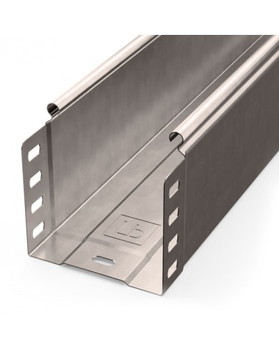 Лоток неперфорированный Стандарт INOX (AISI 409) 100х100х3000 (0,7 мм) (6 м/уп) Промрукав (PR16.2388) в Балашихе Кабельные лотки Pintop.ru