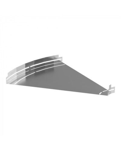 Угол горизонтальный изменяемый 0-45 градусов Стандарт INOX (AISI 304) 600х50 Промрукав (PR16.3602) в Балашихе Аксессуары для лотков Pintop.ru