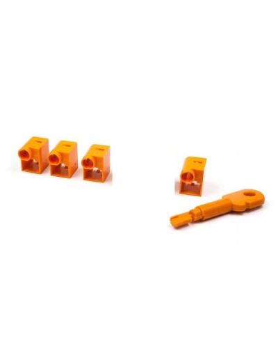 Комплект заглушек порта RJ-45 (6 шт.) + ключ, оранжевый LANMASTER (LAN-SEC45-PL-SET-OR) в Балашихе Коммутационные изделия Pintop.ru