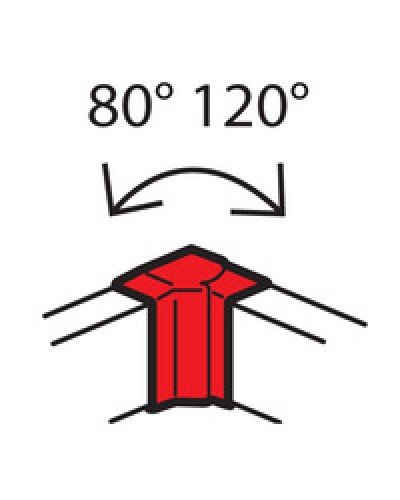 Угол внутренний изменяемый для кабель-канала METRA 160x50 Legrand (638091) в Балашихе Аксессуары для кабель-канала Pintop.ru