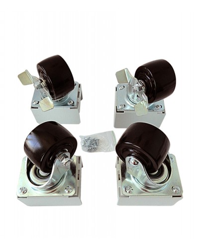 Eurolan Набор роликов 4 шт., до 600 кг, серия S3000 (60A-26-01-31BL) в Балашихе Аксессуары для стоек и шкафов Pintop.ru