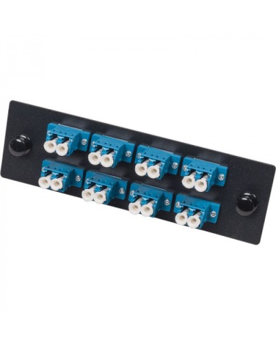 Адаптерная панель для кроссов LAN-FOBM с 8 дуплексными адаптерами LC/OM2 LANMASTER (LAN-APM-8x2LC/OM2) в Балашихе Проходные адаптеры и розетки оптические Pintop.ru