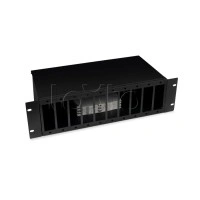 Кросс бокс оптический 19" 3U на 10 адаптерных панелей Cabeus (FO-19-10FP-BK)