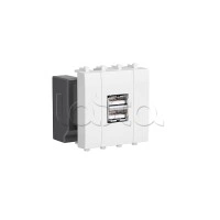 Устройство зарядное "Белое облако", "Avanti", 2.1А, 2 мод. DKC 4400542