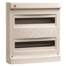 Щиток настен.без двер.36мод.,IP40,сер.,с усил. клем.блок.2х87312 DKC 83736