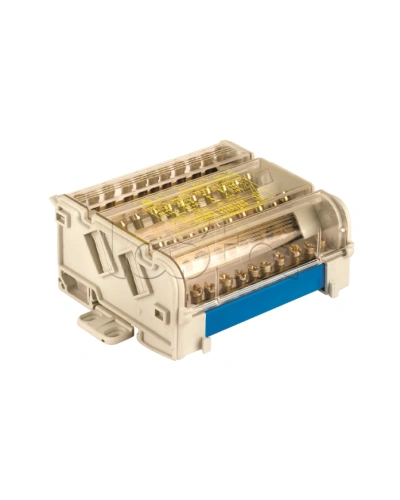 Блок распределительный на DIN рейку 2р 125А, 7х6мм 2х7,5мм 2x9мм DKC BD125112 в Балашихе Аксессуары для лотков Pintop.ru