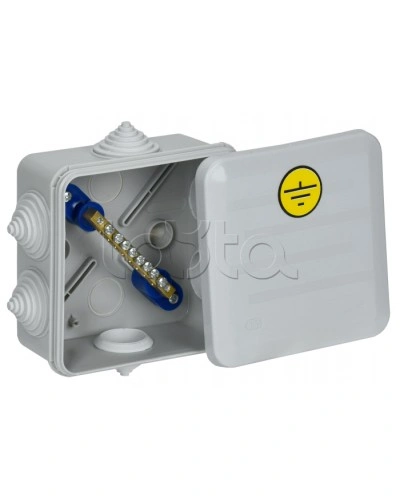 Коробка КУП КМ41361 100х100х50мм IP44 6 вв. (7035) IEK (UKO21-100-100-050-K41-55U) в Балашихе Распределительные коробки Pintop.ru