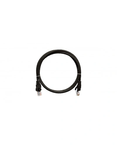 Шнур коммутационный 2хRJ45/8P8C, U/UTP, 4 пары, Кат.5е, PVC, черный (0,3м) NIKOMAX NMC-PC4UD55B-003-BK в Балашихе Патчкорды (медные) Pintop.ru